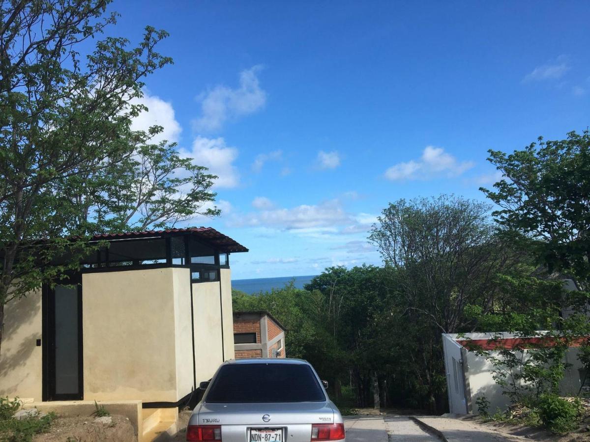 Bungalow Doble Con Vista Parcial Al Mar, Cocina Completa Villa Cuatunalco Eksteriør bilde